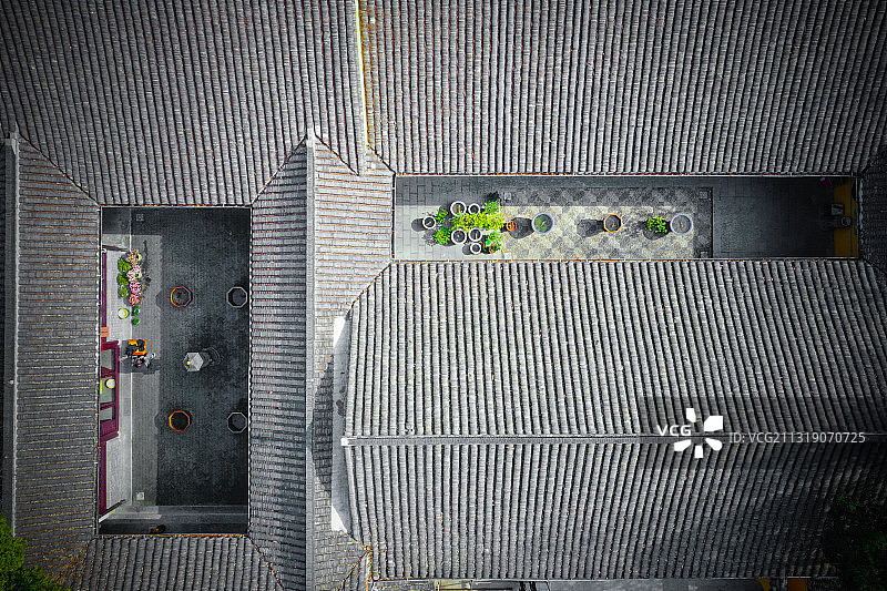 江苏省南京市雨花台风景区高座寺院落风光图片素材