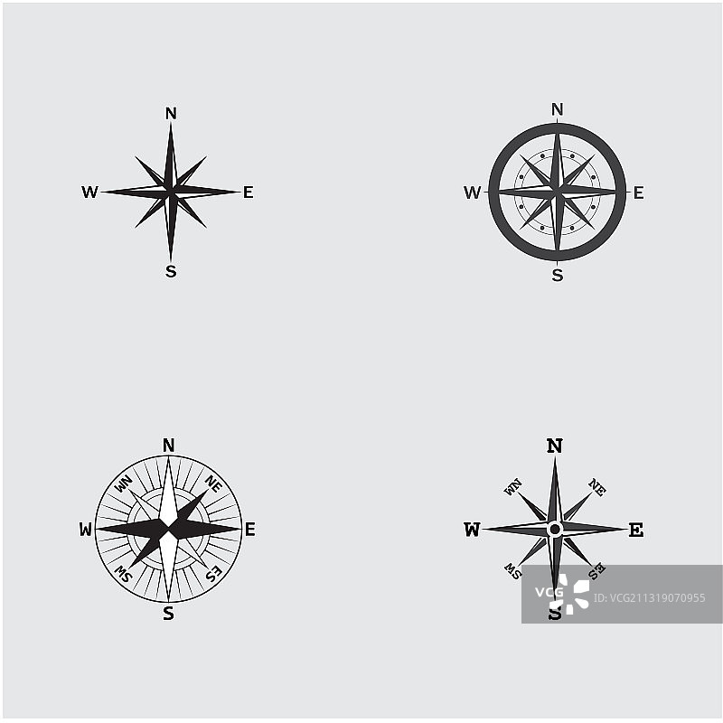 罗盘标志和符号图片素材