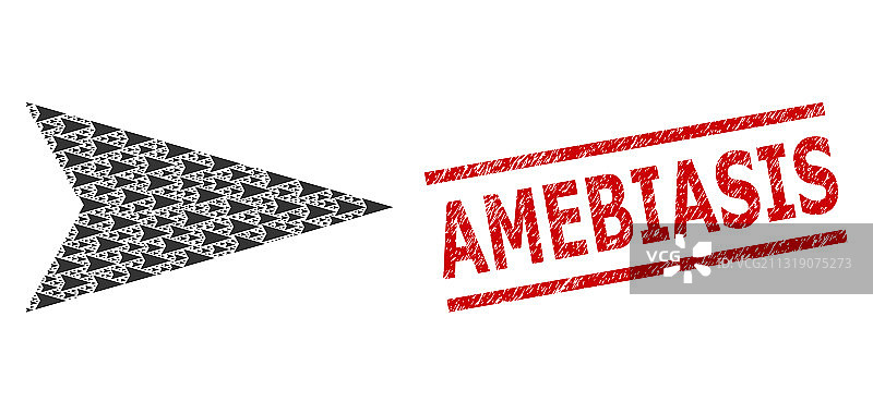 箭头分形马赛克图片素材