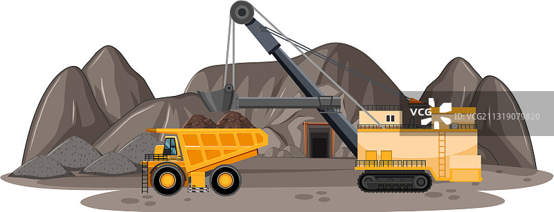 煤矿景观图片素材
