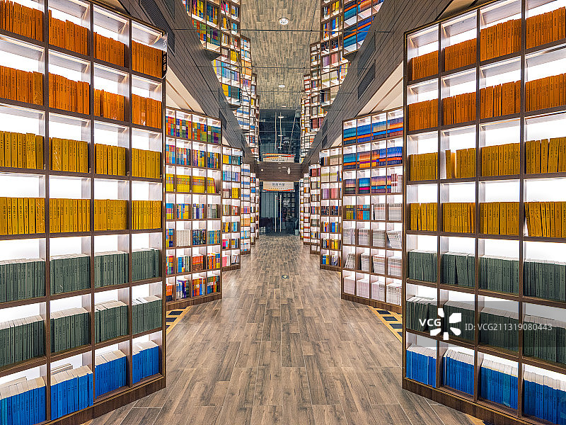 书店里的书架图片素材