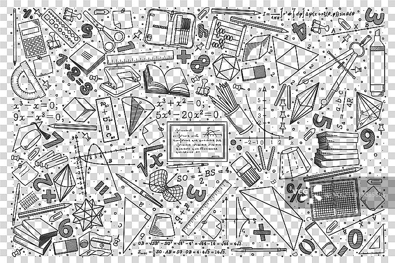 数学涂鸦合集图片素材