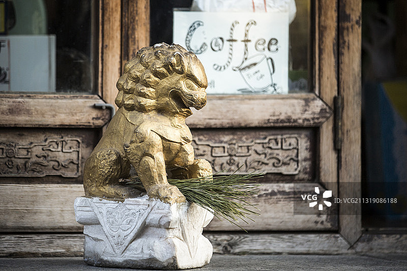 老北京胡同与什刹海图片素材