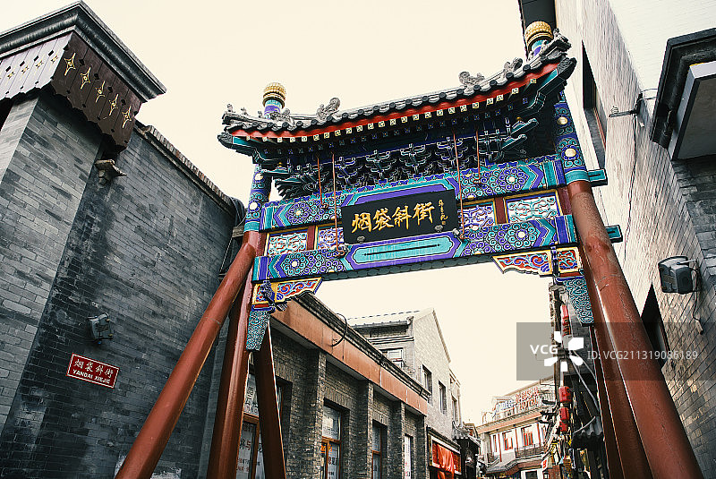 老北京胡同与什刹海图片素材