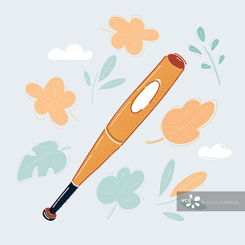 卡通棒球棒图片素材