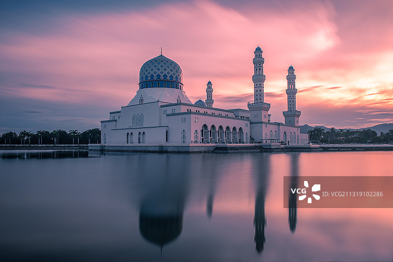 沙巴州立清真寺图片素材