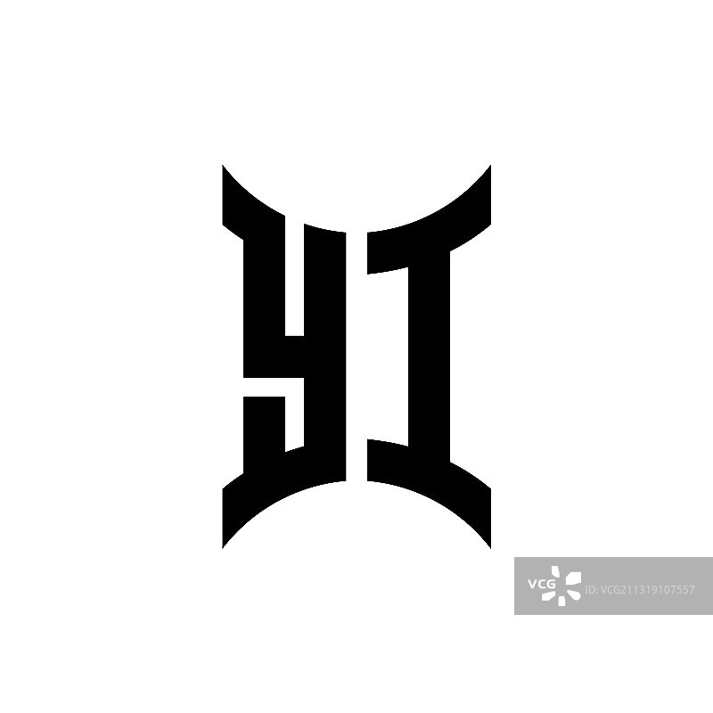 曲线字母logo设计图片素材