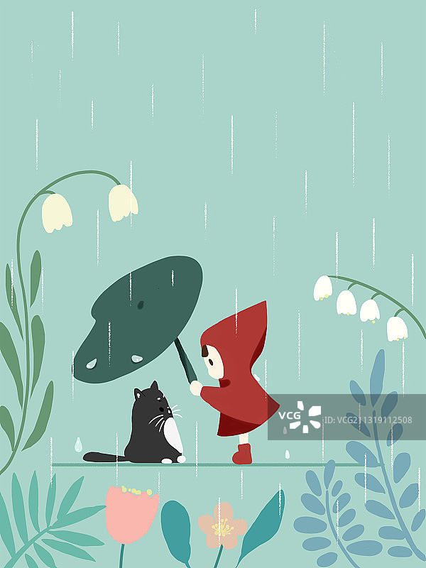 节气-雨水图片素材