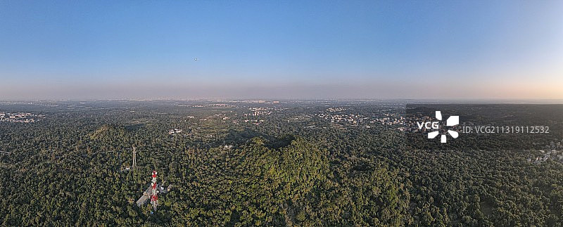 海南海口雷琼火山口全景图图片素材