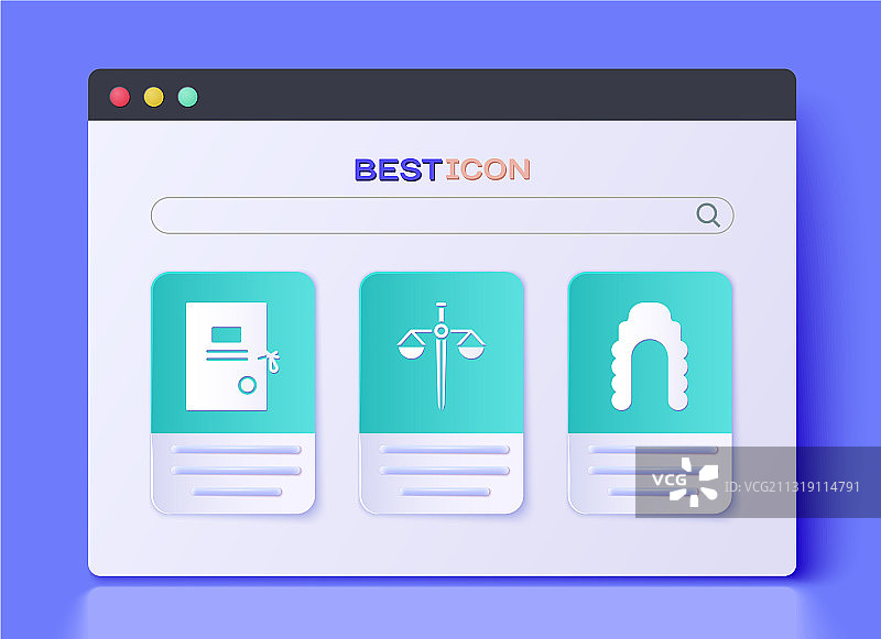 天平正义诉讼纸和法官假发图片素材