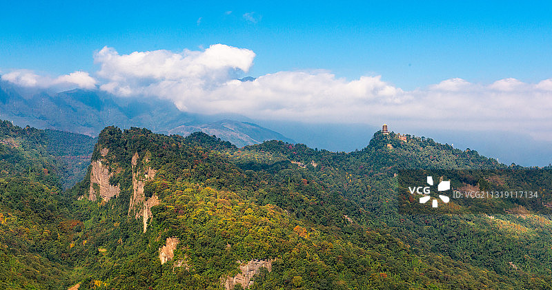 世界遗产地青城山图片素材