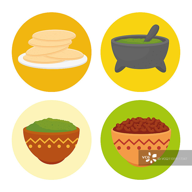 准备墨西哥美食的美味食材图片素材