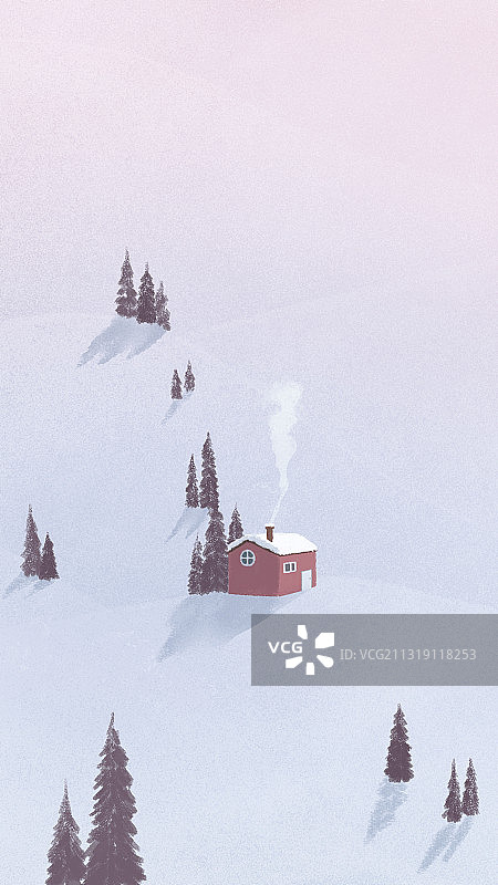 文艺风二十四节气风景 竖版质感肌理图片素材