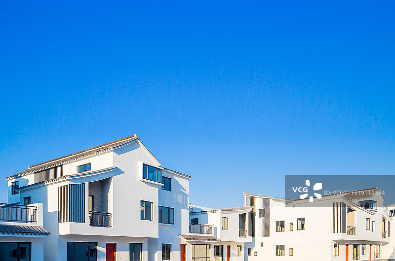 宁波象山青莱村新农村建筑图片素材