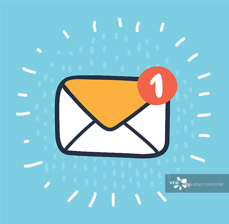 黄色信封图标图片素材