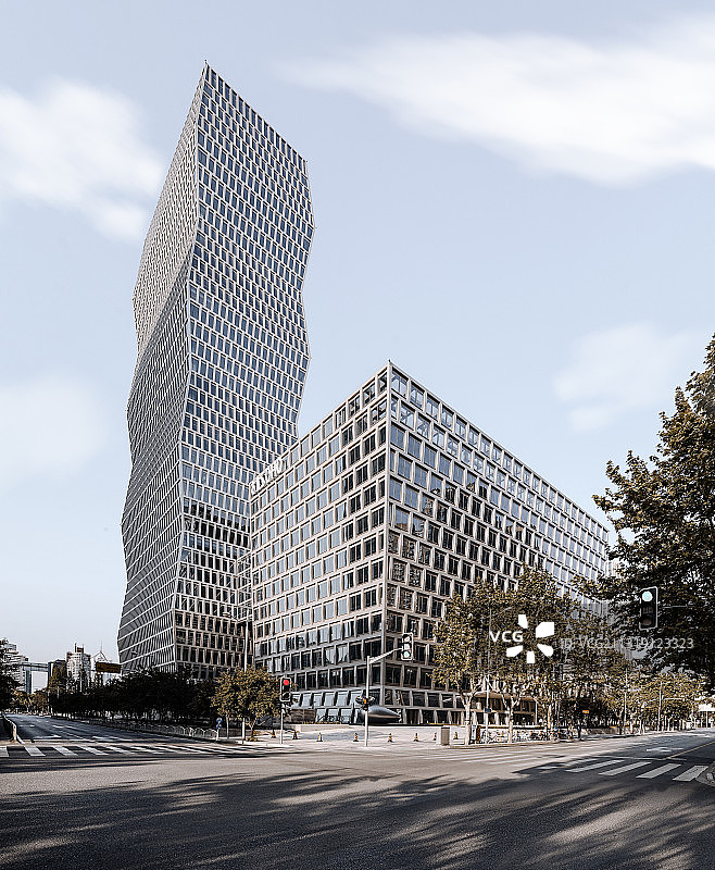 现代建筑玻璃墙面图片素材