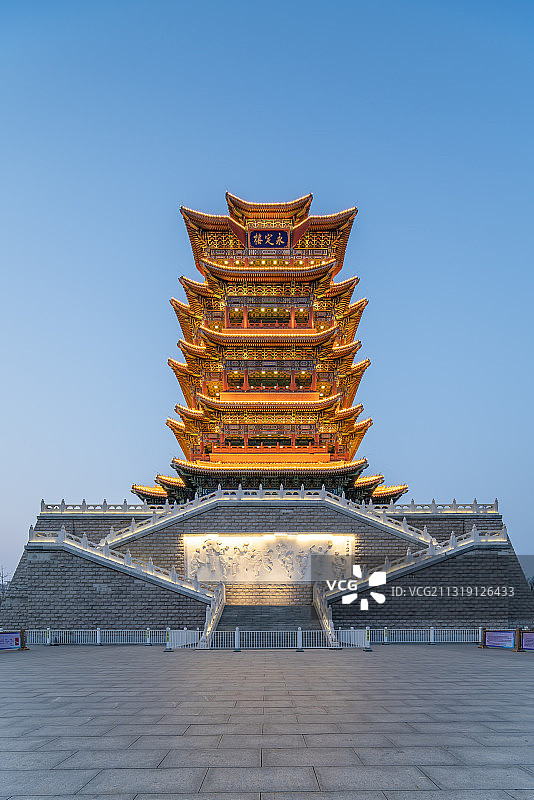 北京京西永定楼图片素材