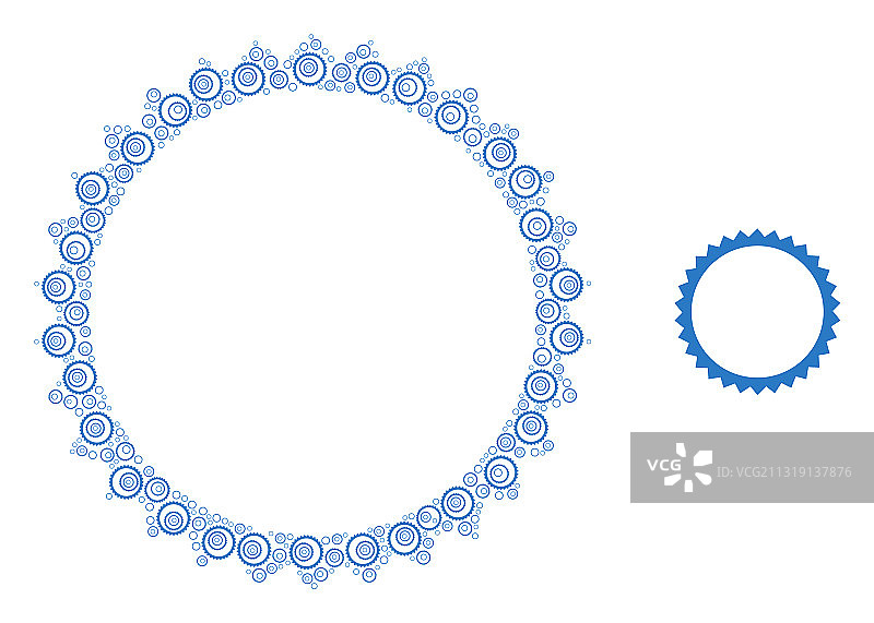 海豹框架递归自组图标图片素材