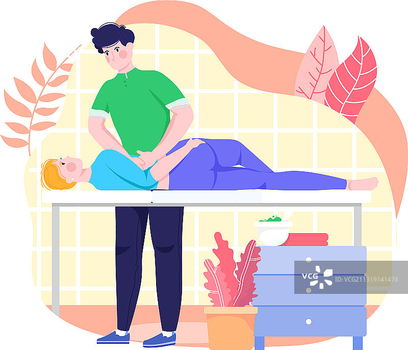 专业按摩放松疗法图片素材