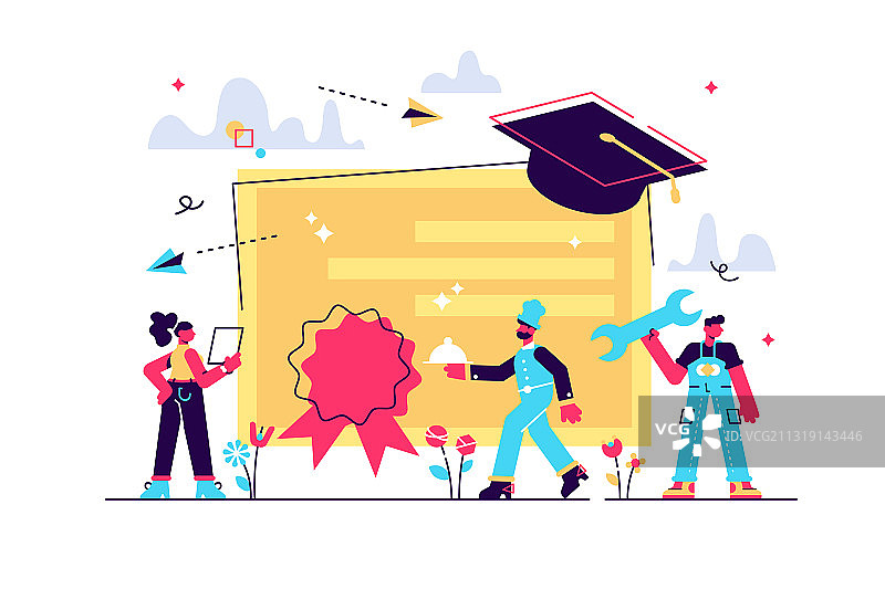 职业专家毕业与文凭图片素材