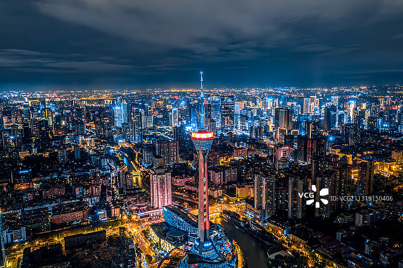 成都之夜图片素材