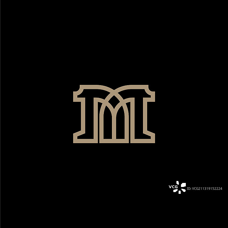 抽象字母M标志图标设计图片素材