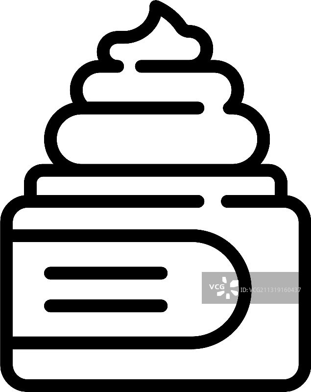 母乳喂养霜图标轮廓样式图片素材