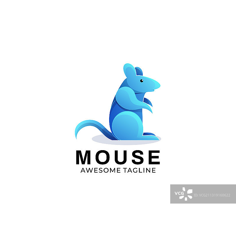 渐变彩色风格鼠标标志图片素材