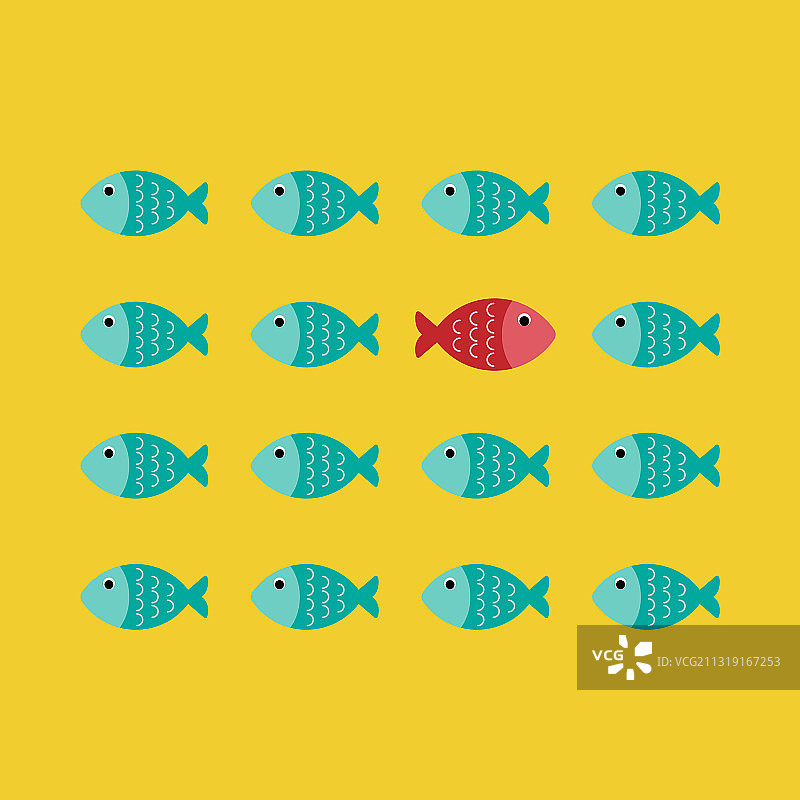 与众不同的红色概念图片素材