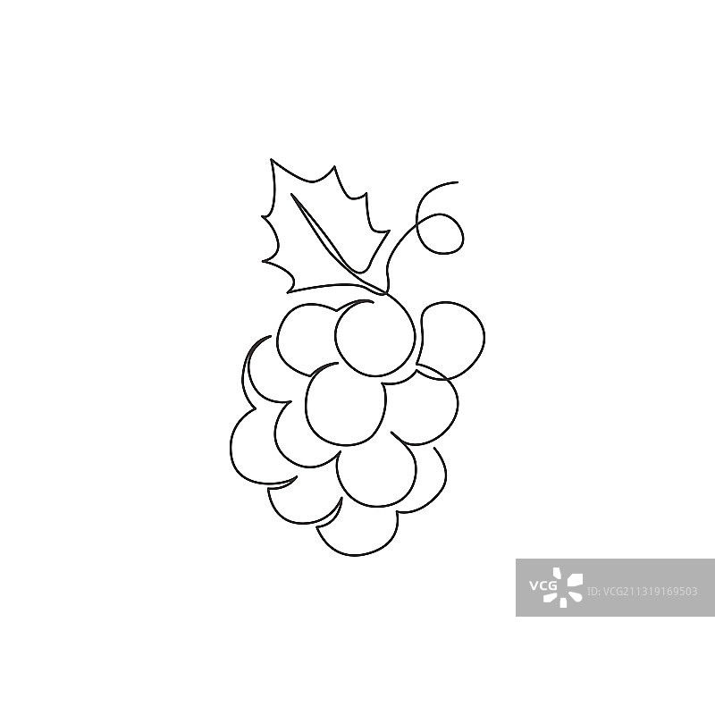 健康有机食品单线连续绘图图片素材