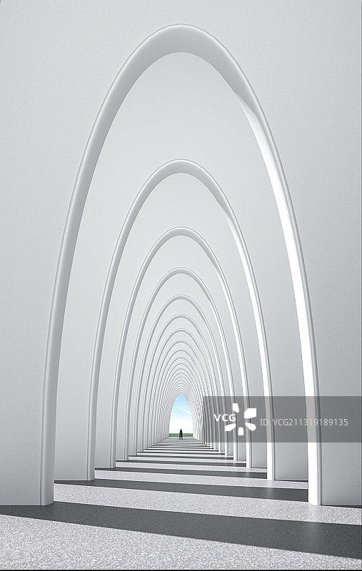 拱门光影图片素材