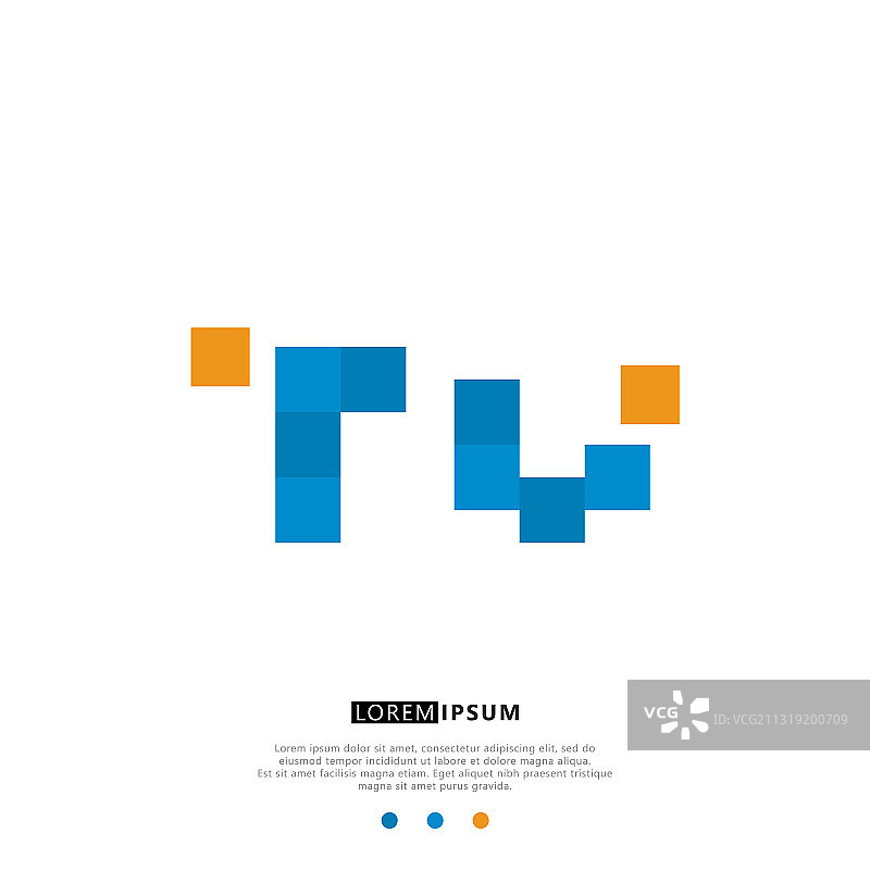 TW或WT首字母标志设计模板图片素材