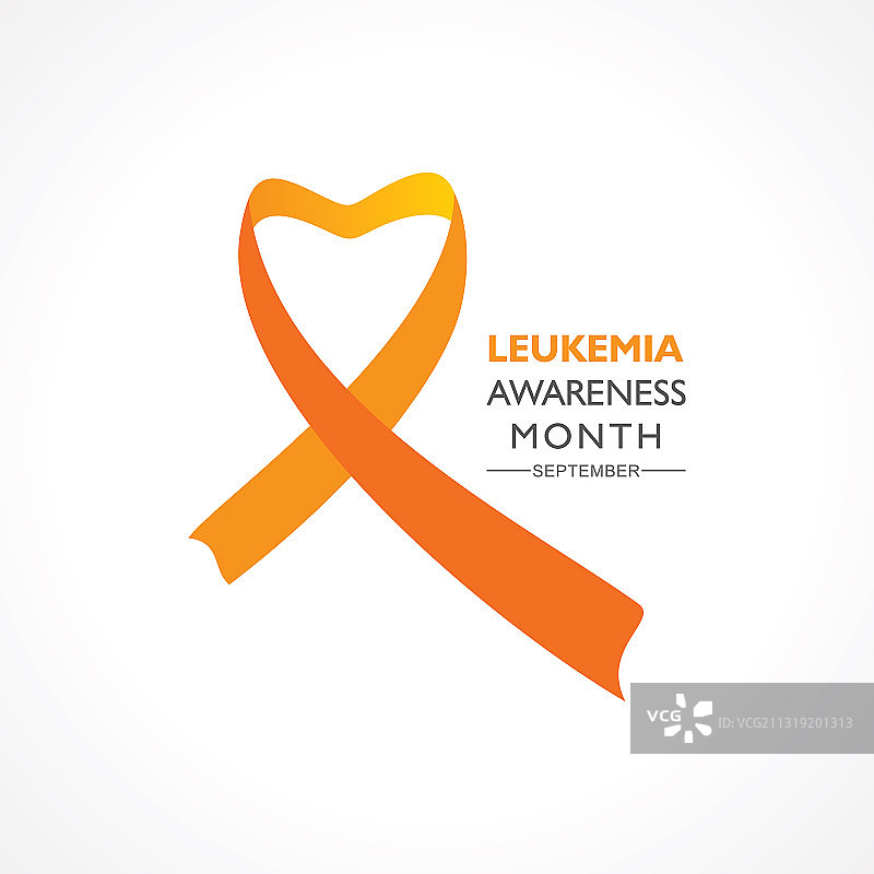 橙色白血病宣传月图片素材