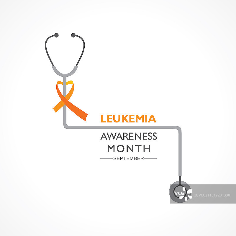 橙色白血病宣传月图片素材