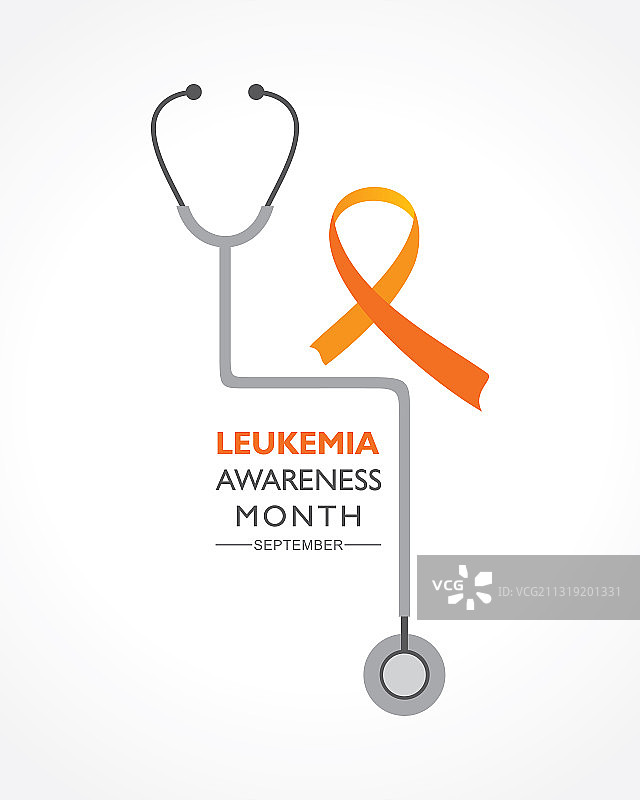 橙色白血病宣传月图片素材