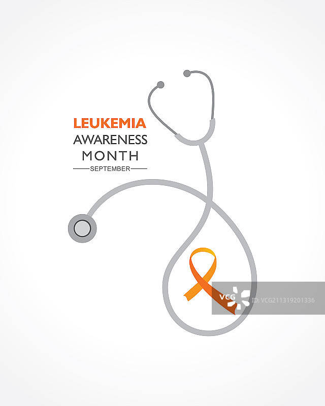 橙色白血病宣传月图片素材