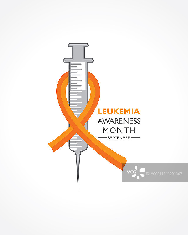 橙色白血病宣传月图片素材