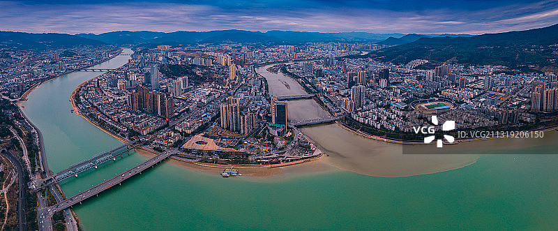 广元城市面貌图片素材