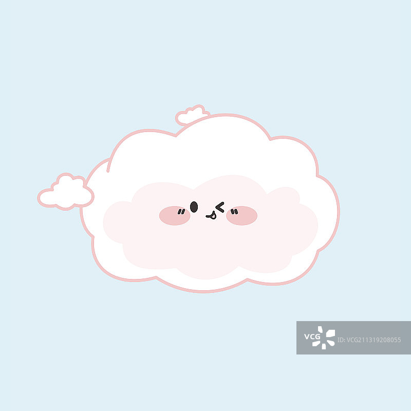 一朵可爱的云图片素材