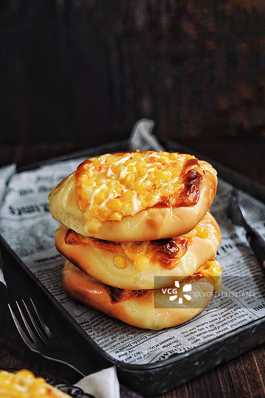 玉米面包图片素材