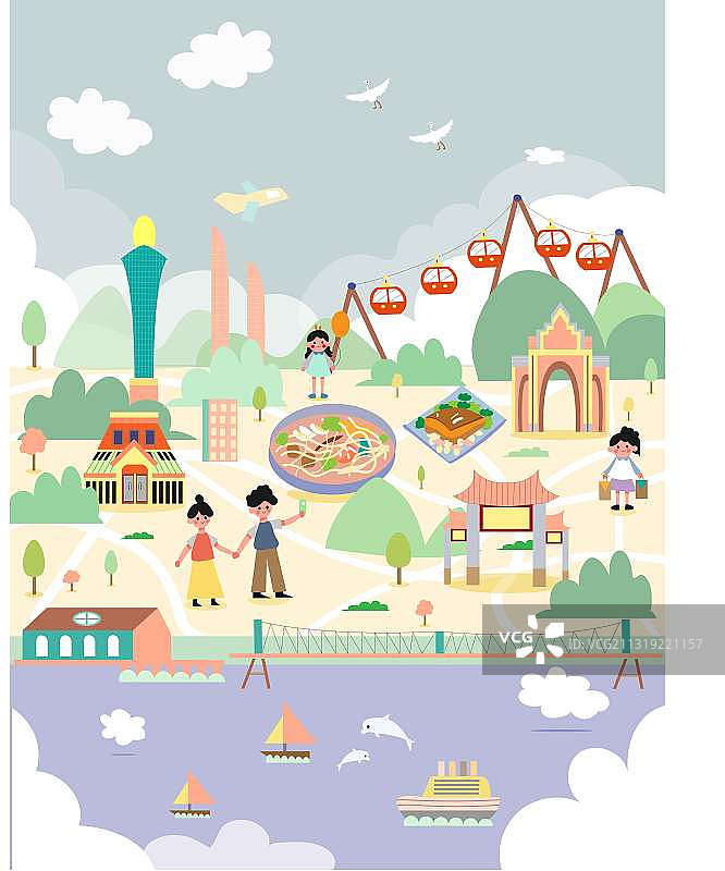 梦想中的城市图片素材