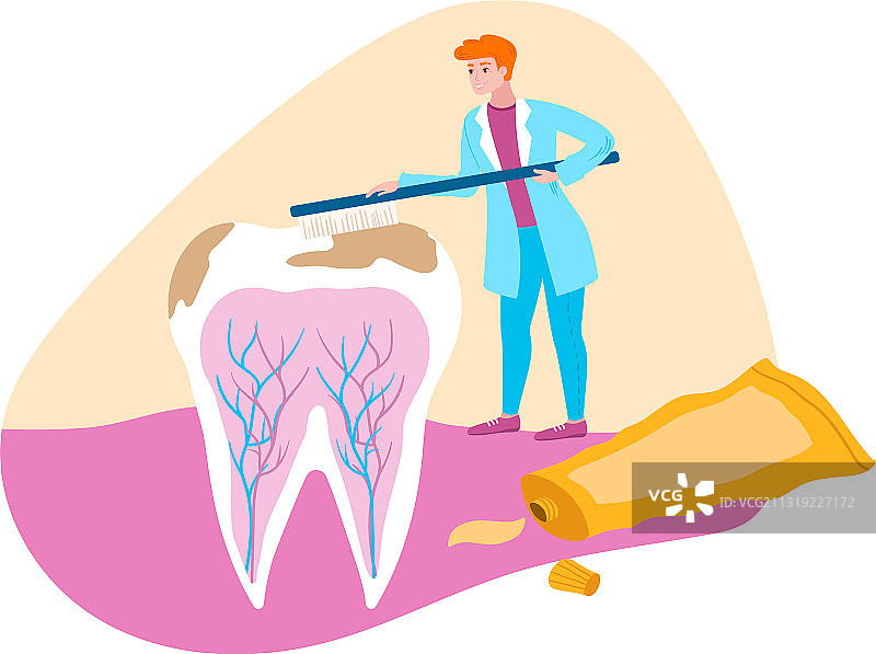 医院里的医生关注牙齿病毒的医疗护理图片素材