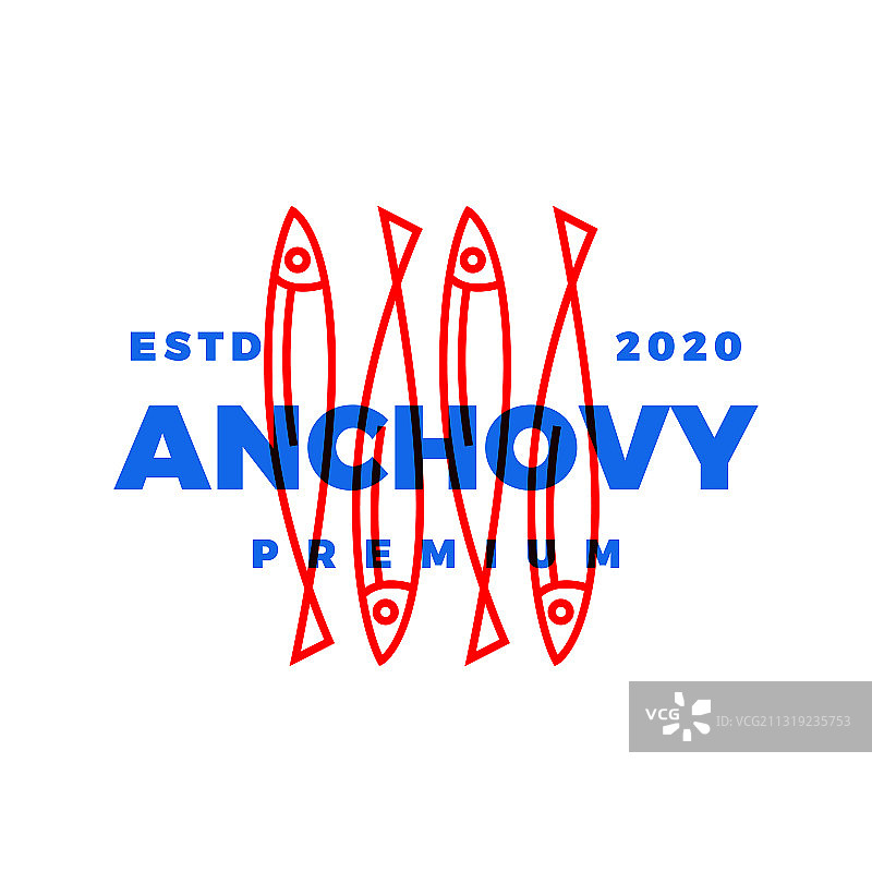 鳀鱼Logo图标图片素材