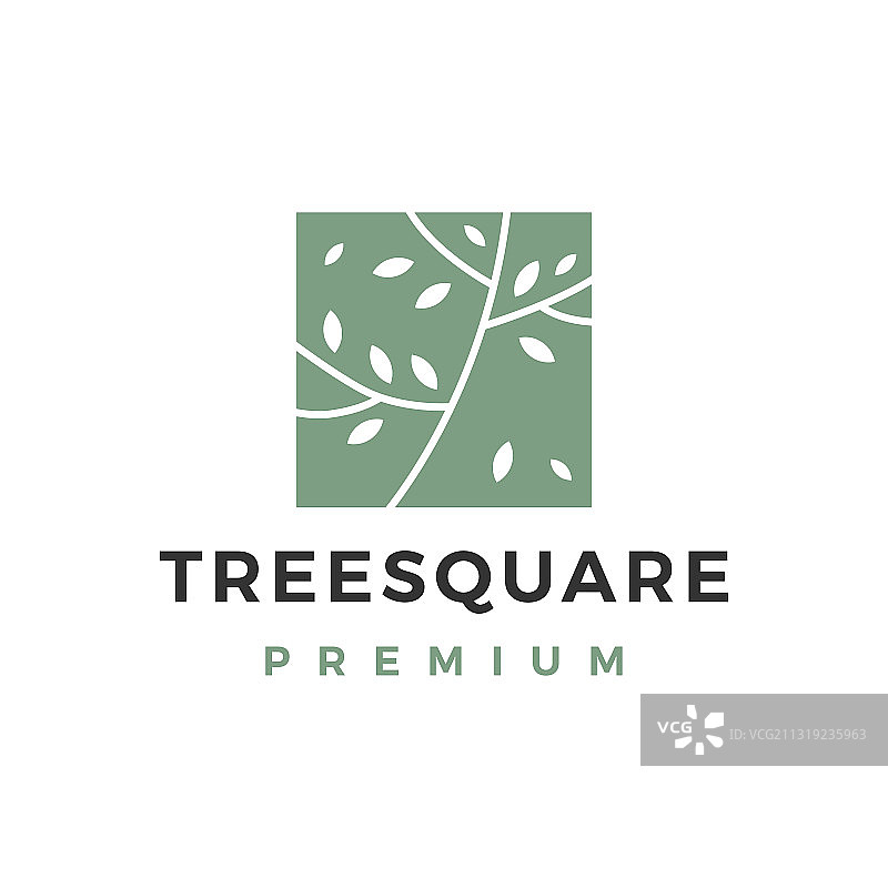 树形方块标志图标图片素材