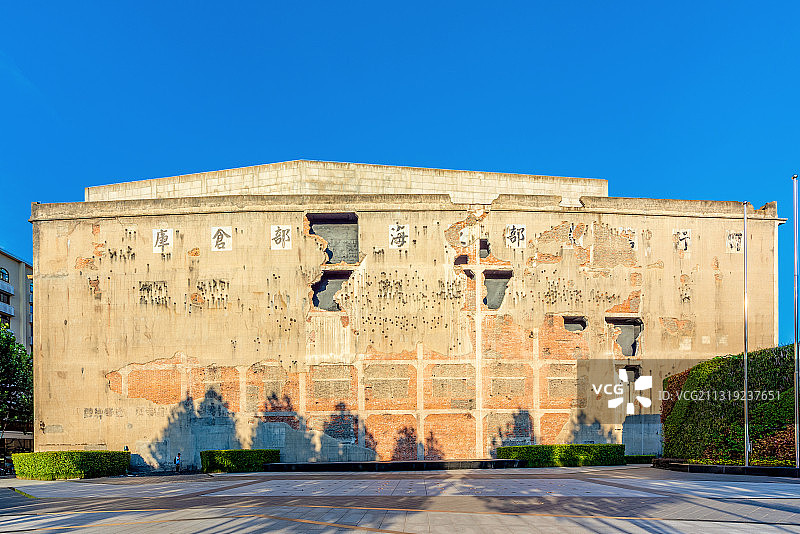 中国上海四行仓库抗战纪念地晋元纪念广场图片素材