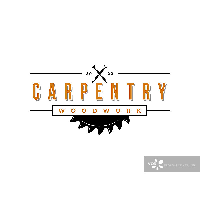 简约风格木工logo图片素材