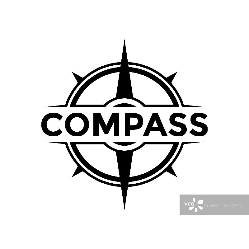 简易指南针logo设计理念图片素材