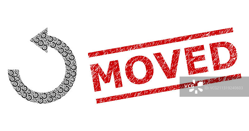 向左旋转递归合成图片素材