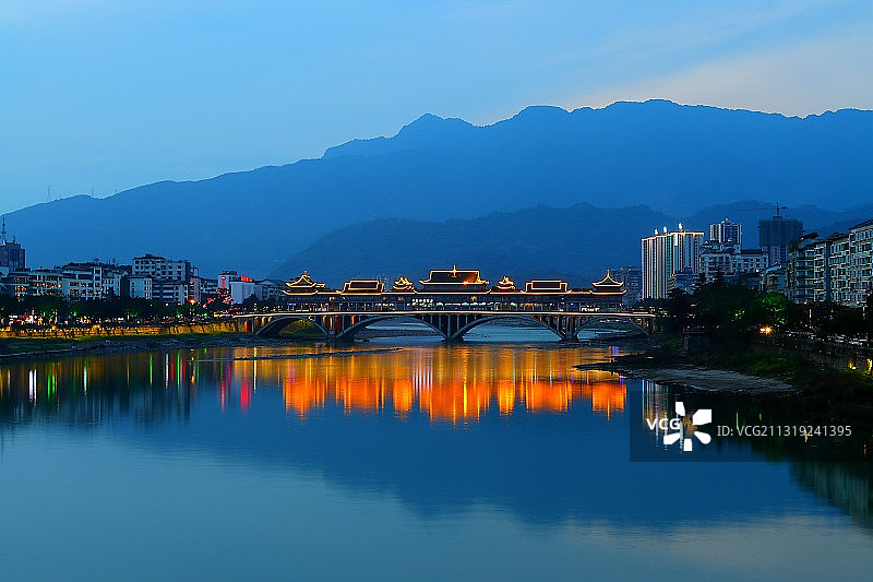 雅州廊桥图片素材