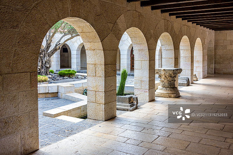 亚洲以色列加利利五饼二鱼堂图片素材